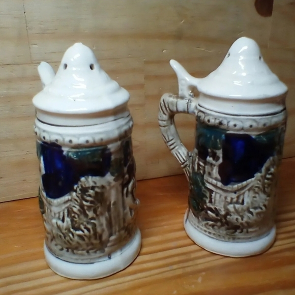 Vintage Chase Hand Painted Salt Peper Spice ShakerJapan Cooking Kitchen Tools - Picture 4 of 6